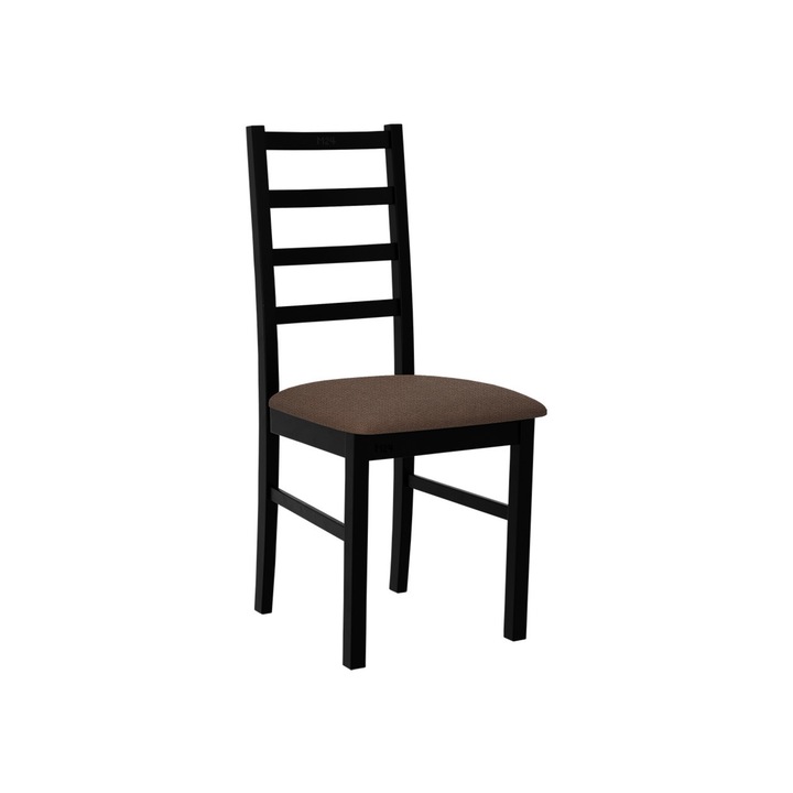 Scaun Zefir VIII, MIRJAN24, negru / maro, 43x49x94 cm