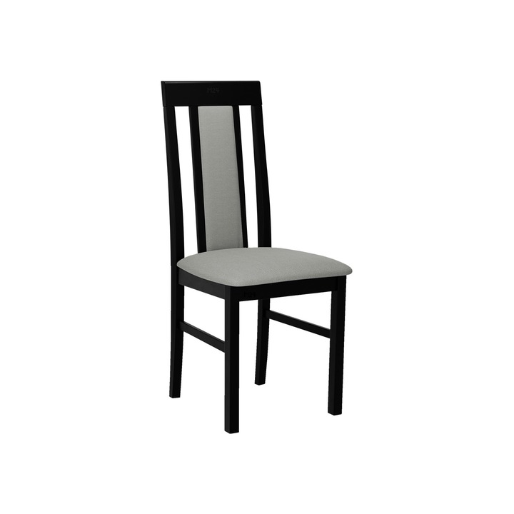 Scaun Zefir II, MIRJAN24, negru / gri, 43x48x96 cm