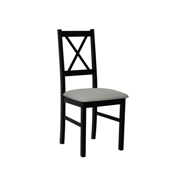 Scaun Zefir X, MIRJAN24, negru / gri, 43x49x94 cm