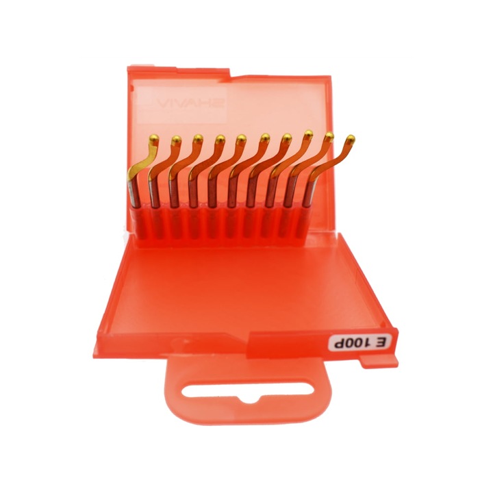 Lame debavurare TIN E100, set 10 bucati