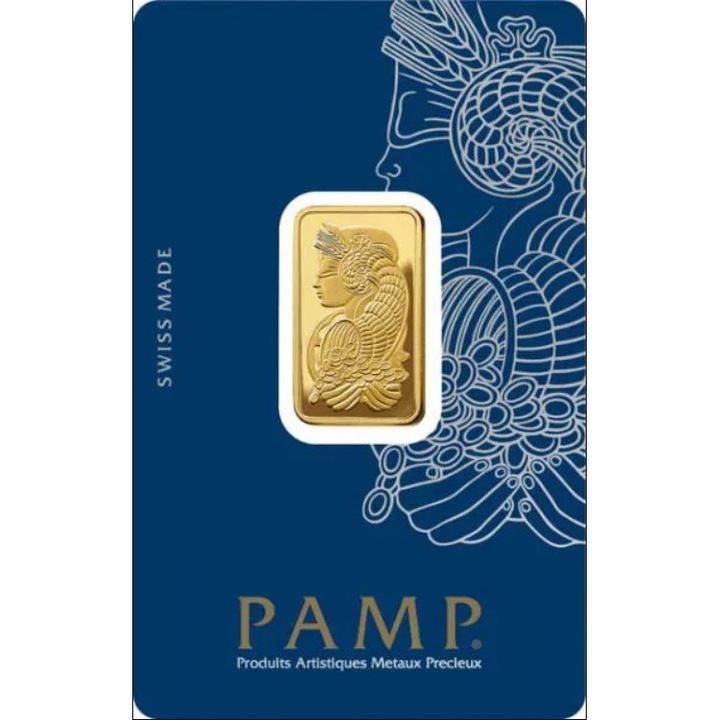 Lingou Aur 24 K, PAMP, 10 grame, puritate 999,9 ‰