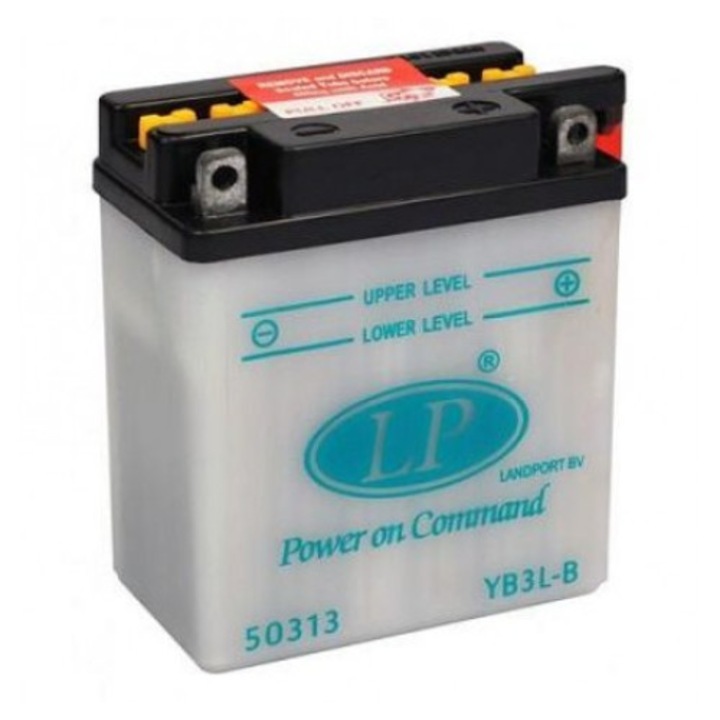 Baterie moto Landport YB3L-B, 12 V, 3 Ah, 30 A, cu pachet acid