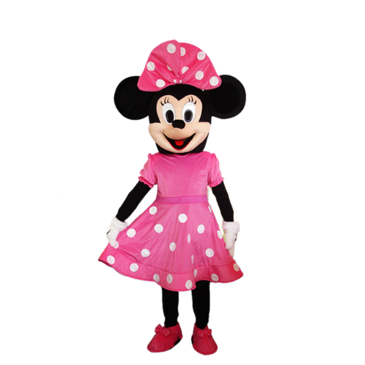 Mascota Minnie Mouse, roz, inaltime 170-190 cm, adulti