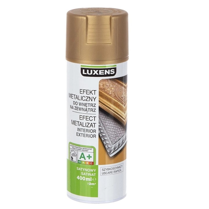Vopsea Spray lucios Luxens auriu metalic 400 ml