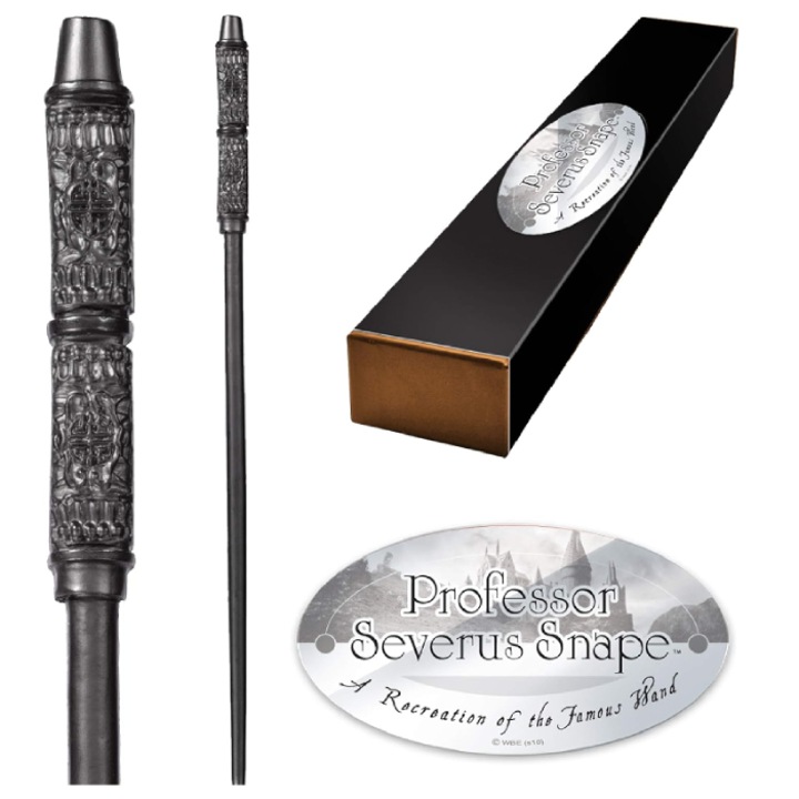 Bagheta Severus Snape din Otel, Clasica, Neagra, THK®