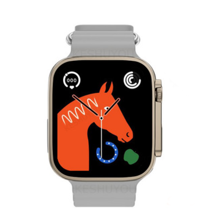 Ceas digital GT8,280 mAh, incarcare wireless, gri