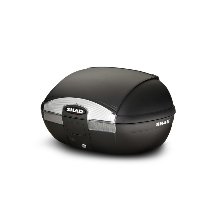 Кутия за багаж SHAD SH45, Включена монтажна плоча, Черен