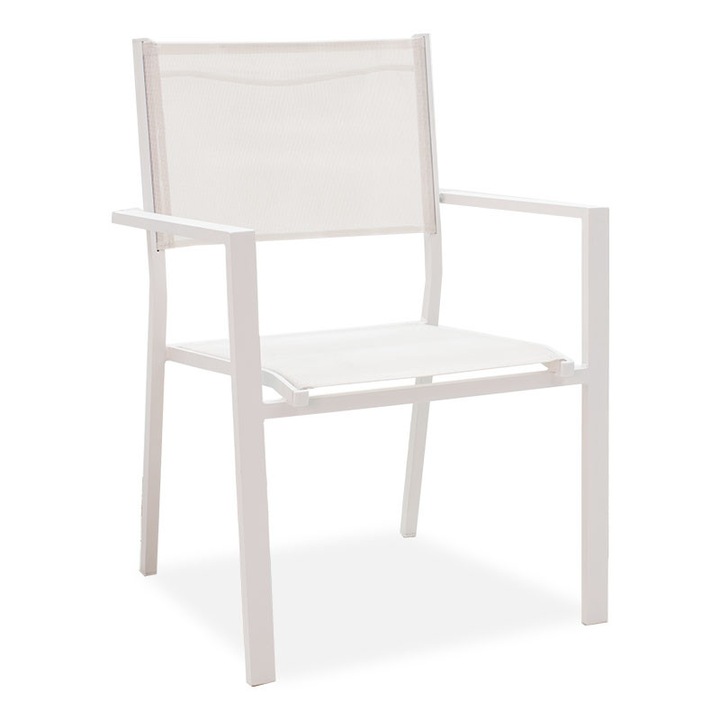Градински стол, Pako Word, Moly, Бял, 62 x 49 x 88 см