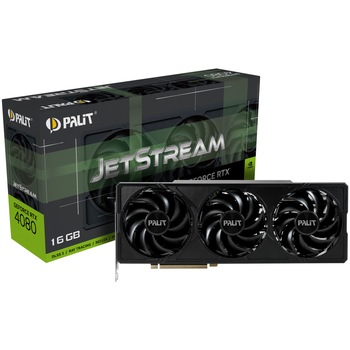 Placa video PALIT GeForce RTX 4080 JetStream, 16GB, GDDR6X, 256-bit