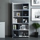 Biblioteca, Box, Alb-Albastru, 80 x 22 x 170 cm