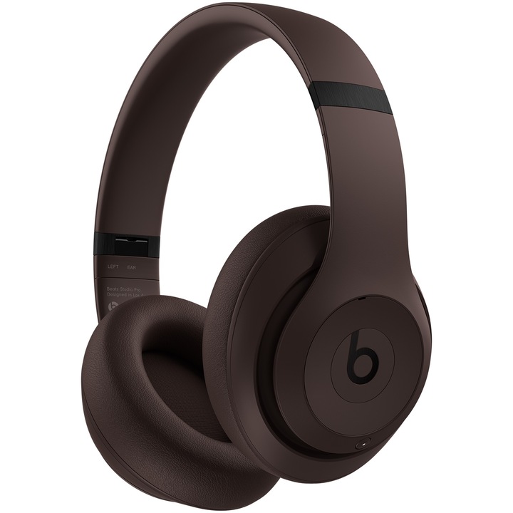 Аудио слушалки Beats Studio Pro Over-Ear, Wireless, Noise Cancelling, Bluetooth 5.3, Тъмнокафяв