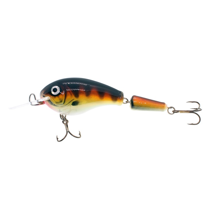 Vobler articulat Wobbler Vidra Nautilus DR (Deep Runer) Jointed 8.5cm, 17gr, HP (Hot Perch) pentru pescuitul la somn, stiuca sau salau