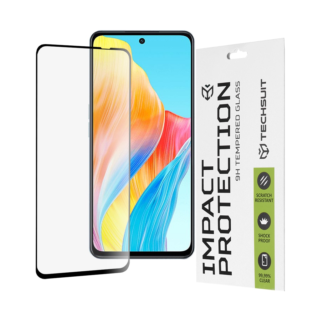 Folie de protectie din sticla pentru Oppo A98 5G, Negru
