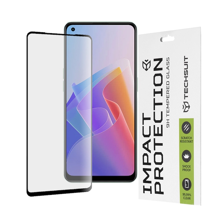 Üvegvédő fixGuard Armor Impact, Full Glue Glass for Oppo Reno7 4G / Reno7 Lite / Reno8 Lite / OnePlus Nord N20 5G - Fekete