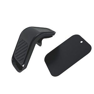 Suport telefon auto magnetic AutoSSF ®, prindere pe grila ventilatie, finisaj carbon, design elegant, universal, negru