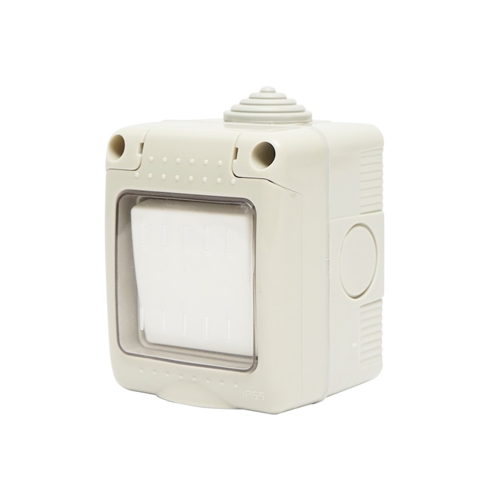 Intrerupator simplu aplicat PT IP55,10AX, 250V Breckner Germany