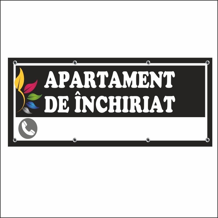 Banner MEDIA, "Apartament de inchiriat" model 1, 300 x 120 cm