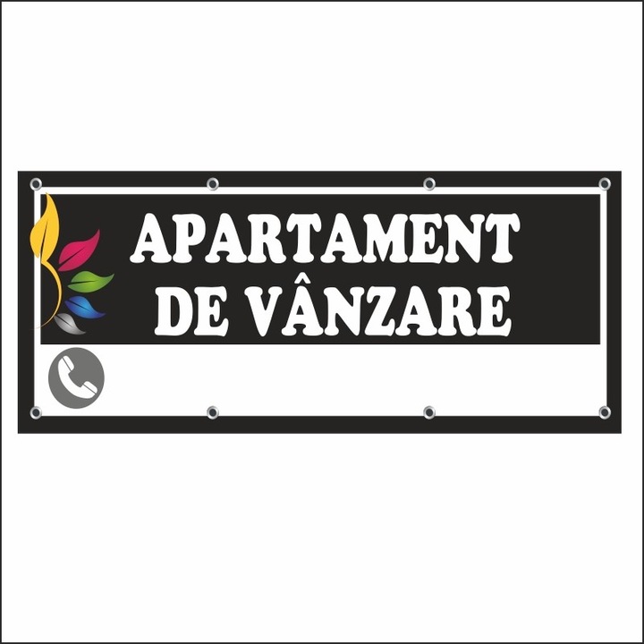 Banner MEDIA, "Apartament de vanzare" model 1, 150 x 60 cm