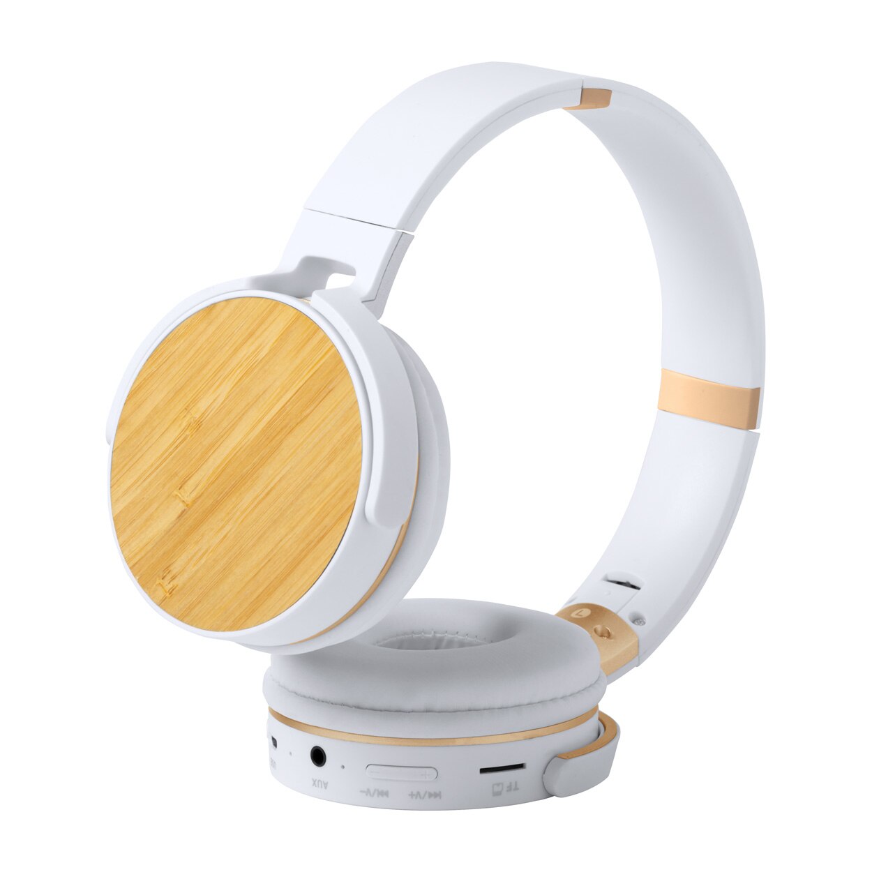 Casti cu bluetooth cu baterie reincarcabila incorporata. Cu functie de apelare hands-free si redare micro SD MP3, cu cablu incarcator USB si mufa Jack 3,5 mm