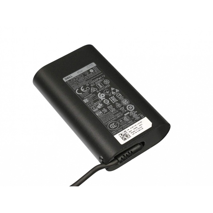 Incarcator pentru laptop Dell Inspiron 3158 3473 3555 3595 3793 5368 5401 5485 5558 5585 5590 7380 7580, Latitude 3400 3410 3500 3510, Vostro 3490 3458 3490 3568 5502 5489 5590, XPS 9250 9333 9350 9360, model Dell DA45NM131 HA45NM131 LA45NM131, 45W Slim