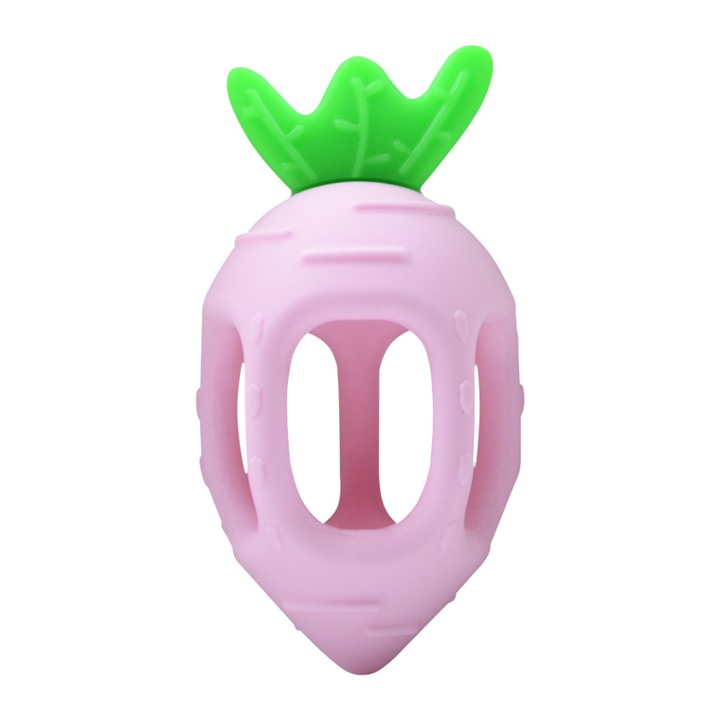 Cumi alakú fogzási játék, LIVOYN, lila/zöld