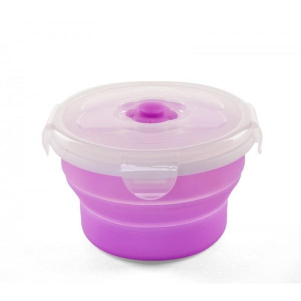 Nuvita - Recipient Pliabil din Silicon 450 ml Mov