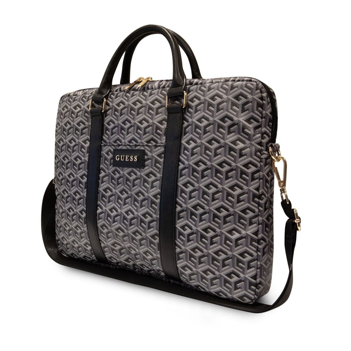 Geanta Guess PU G Cube Computer Bag 15/16" Black