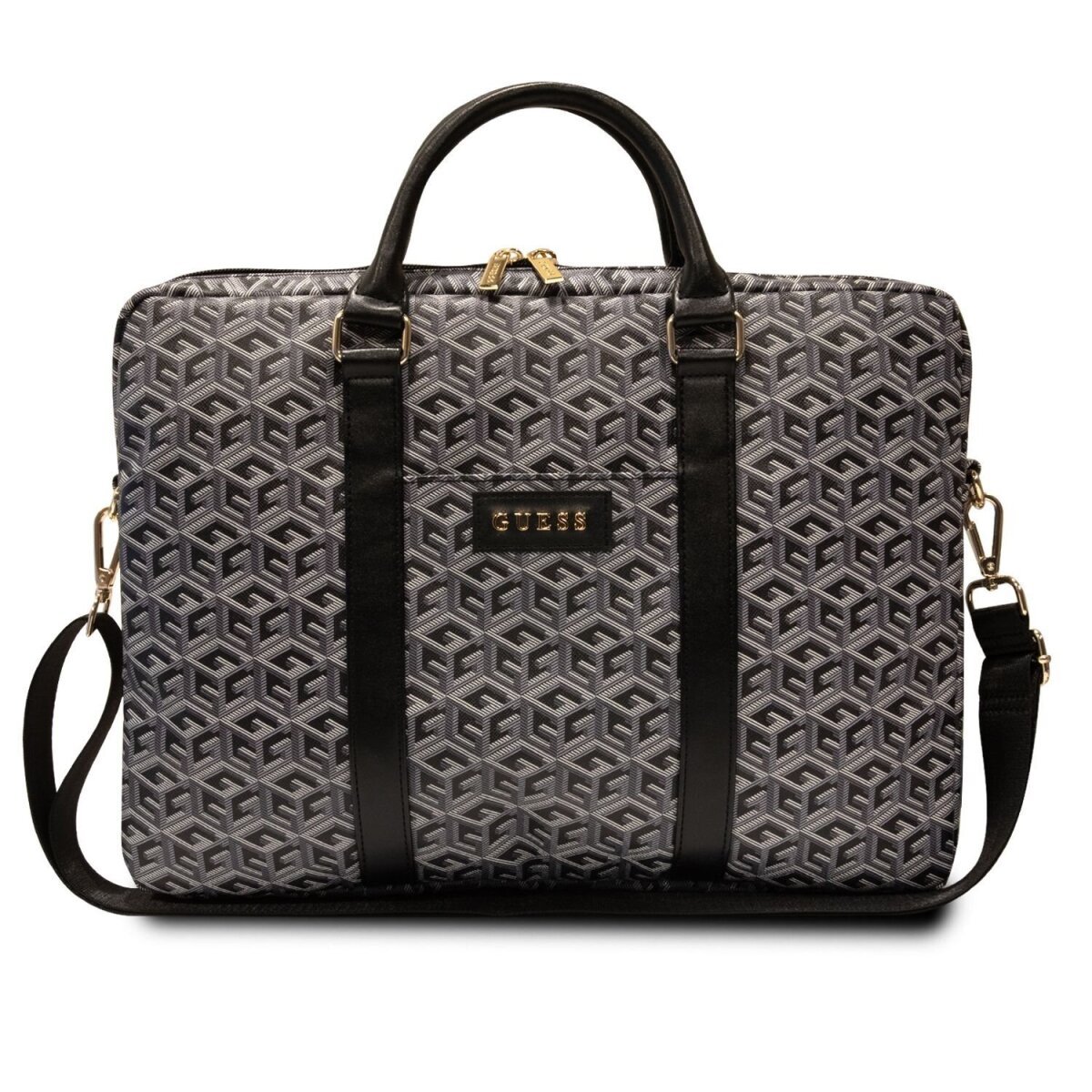 Geanta Guess PU G Cube Computer Bag 15/16" Black