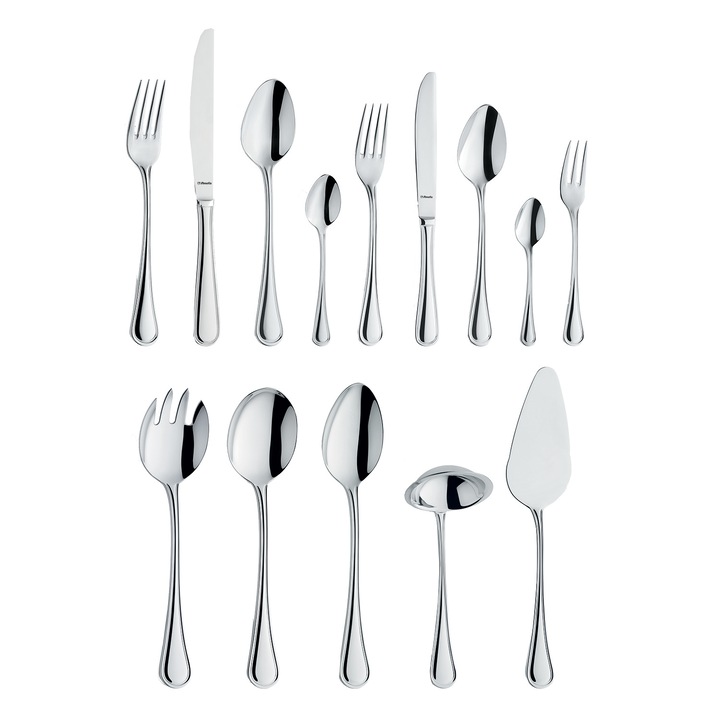Set tacamuri Amefa 60 piese in gift box, model Fleur, inox 18/10, 3 mm