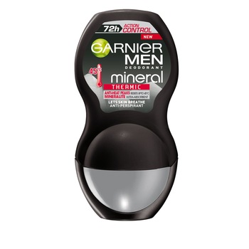 Roll-on antiperspirant Garnier Men Action Control Thermic, 50 ml Roll-on antiperspirant Garnier Men Action Control Thermic, 50 ml