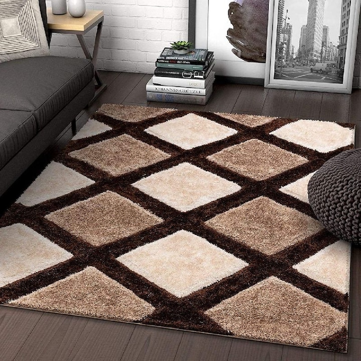 Незалепващ килим, Полипропилен / имитация на кашмир, 80x300 см