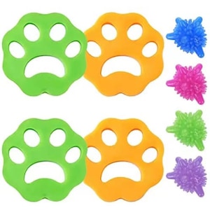 Set 8 dispozitive de indepartare par uman si de animale pentru masina de spalat, JENUOS®, uscarea rapida a hainelor, hipoalergica, antisifonare, Multicolor