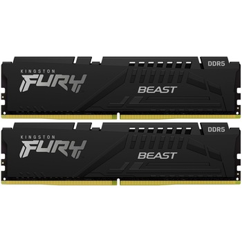 Memorie Kingston FURY Beast Black 64GB (2x32GB) DDR5, EXPO, 6000MT/s, CL40