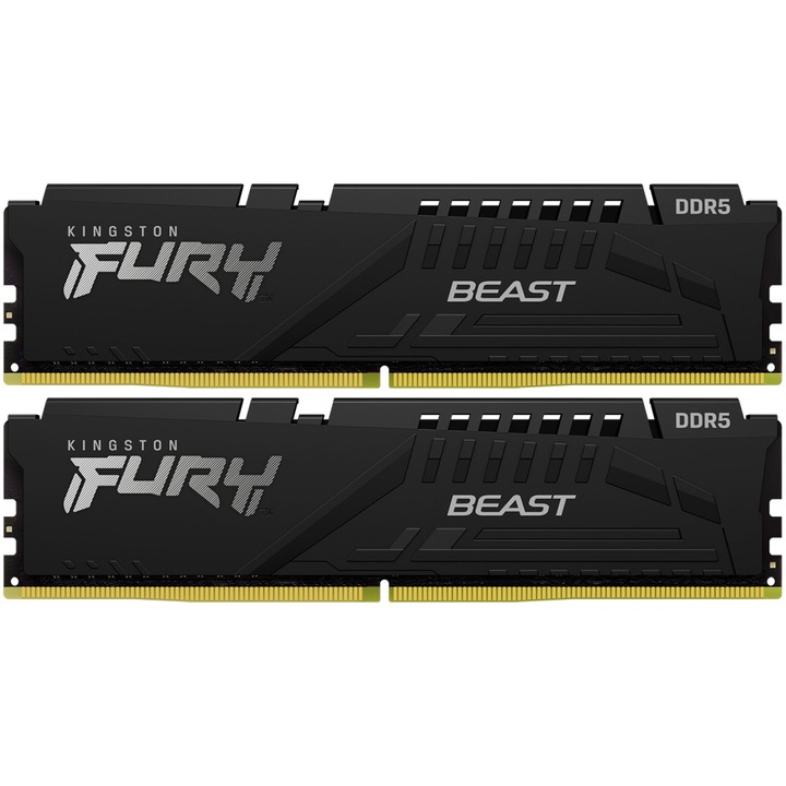 Памет Kingston FURY Beast Black 64GB (2x32GB) DDR5, EXPO, 6000MT/s, CL40