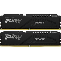 Memorie Kingston FURY Beast Black 64GB (2x32GB) DDR5, EXPO, 6000MT/s, CL40