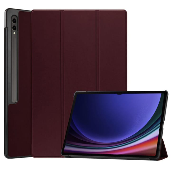Калъф Optim Solution, за таблет Samsung Galaxy Tab S9 Plus, 12,4'', кожа, бордо