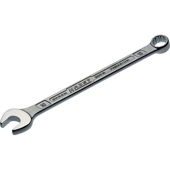 Cheie combinata Hazet, deschidere 10 mm, otel crom-vanadiu, suprafata cromata