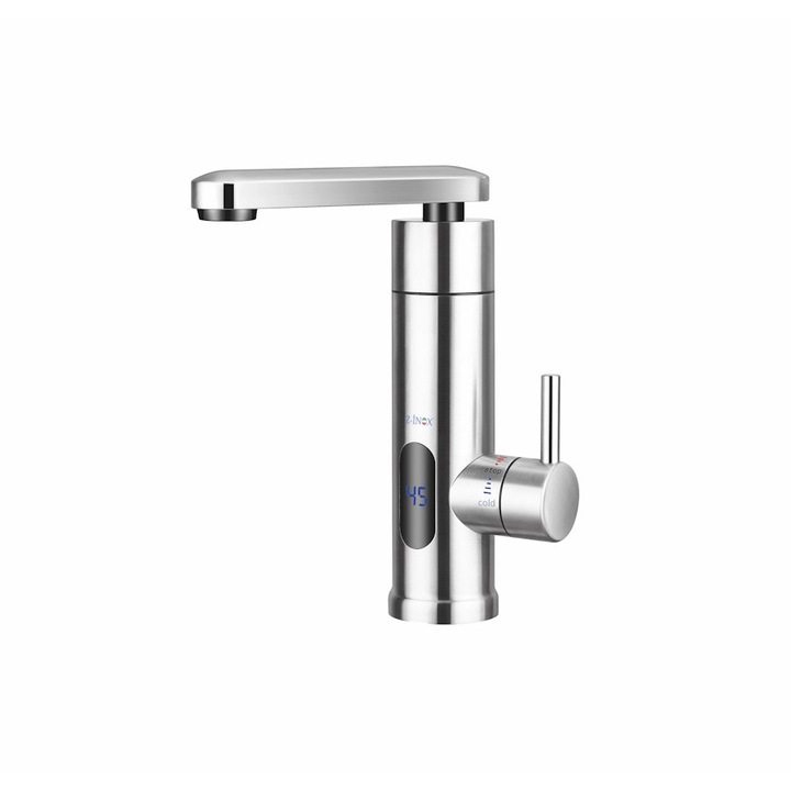 Електрически смесител Z-Inox, ZLN7873, Бял, дигитален екран, моментално загряване, мощност 3000W