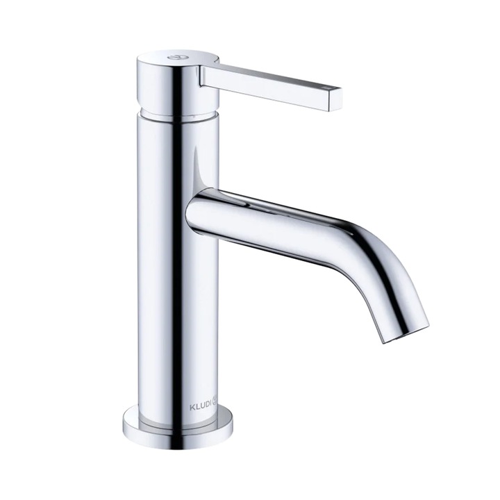 KLUDI NOVA FONTE mosdócsaptelep, króm, DN15,75 mm, tömör fogantyú, Push-Open szelep