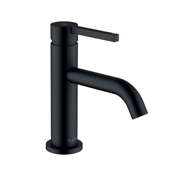 Baterie lavoar KLUDI NOVA FONTE, negru, DN15,75mm, maner plin, ventil Push-Open