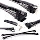 Bare portbagaj din aluminiu Aguri Prestige S16 Negru pentru FORD Kuga 2012-, JEEP Renegade 2015-, KIA Sorento 2010-2014, NISSAN Qashqai +2 2008-2013, VOLKSWAGEN Sharan I 1996-2000