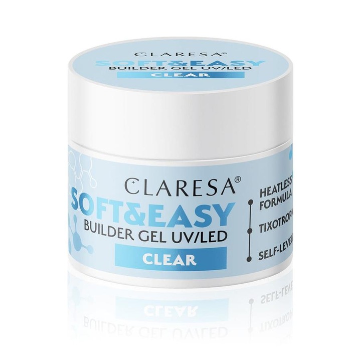 Claresa építőzselé Soft&Easy Clear Átlátszó 45g