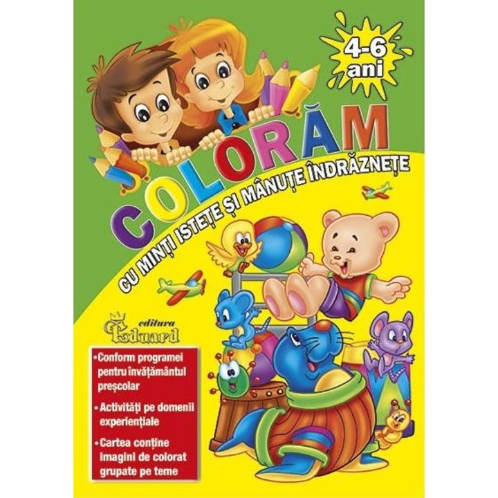 Coloram cu minti istete si manute indraznete 4-6 ani