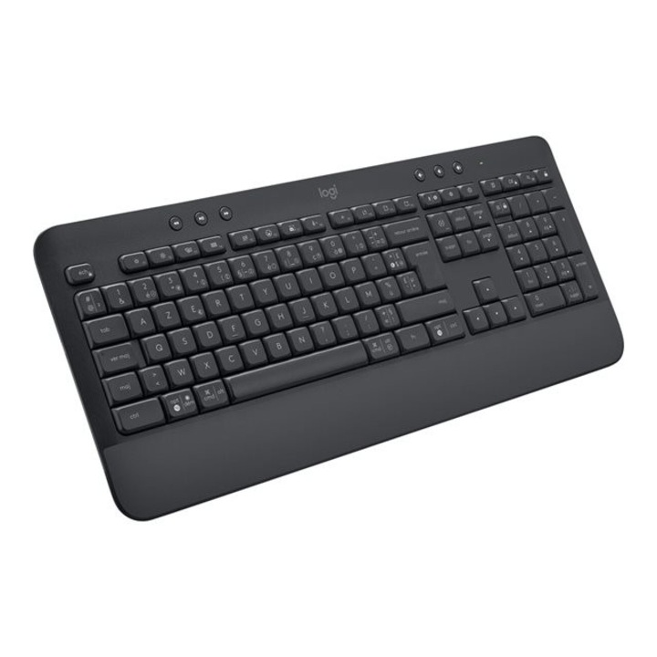 Клавиатура Logitech Signature K650 920-010945, Безжична, Сива