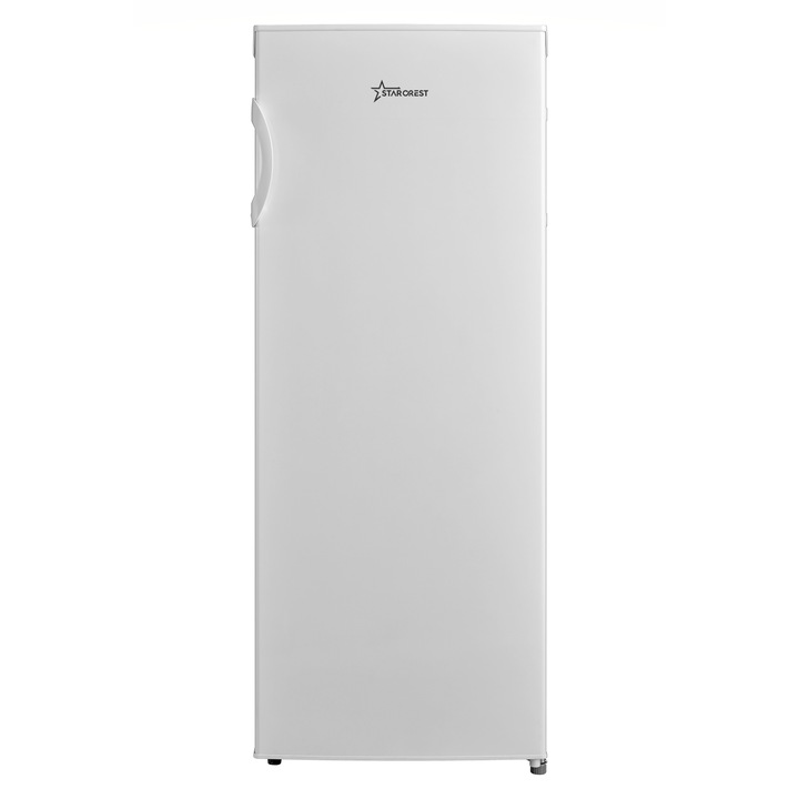 Congelator STARCREST SUF-160WH, 160 L, Clasa E, 5 Sertare, Termostat Ajustabil, Usi reversibile, H 142 cm, Alb