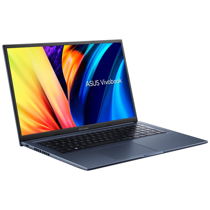 Asus VivoBook K1703ZA-AU153 17.3" FullHD laptop, Intel® Core™ i3-1220P, 8GB, 256GB SSD, Intel® UHD Graphics, EFI Shell, Magyar billentyűzet, Kék