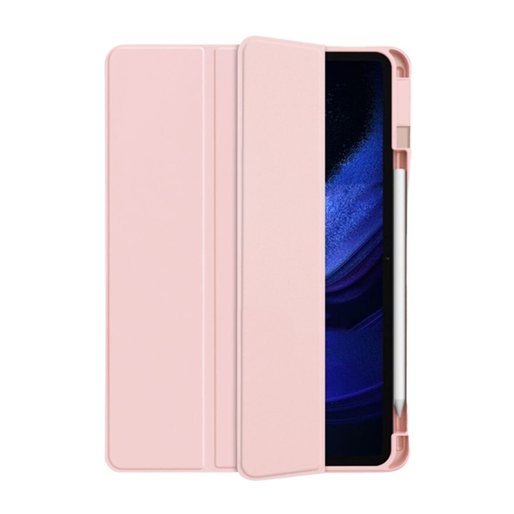 Tablettok XIAOMI PAD 6 (11,0 coll) - pink smart case tablet tok, ceruza tartóval