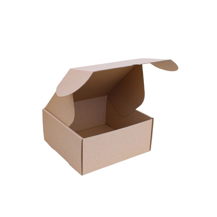 Csomagoló doboz, önzáró, postai kartondoboz 250x240x110mm