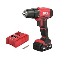 Masina de gaurit fara fir, Skil, 1 acumulator, 1300 rpm, 2700 AA, 12 V, 2,0 Ah Li-ion, Rosu/Negru