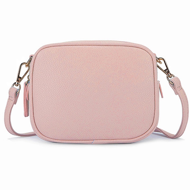 Дамска чанта, GelldG, Екологична кожа, Розова